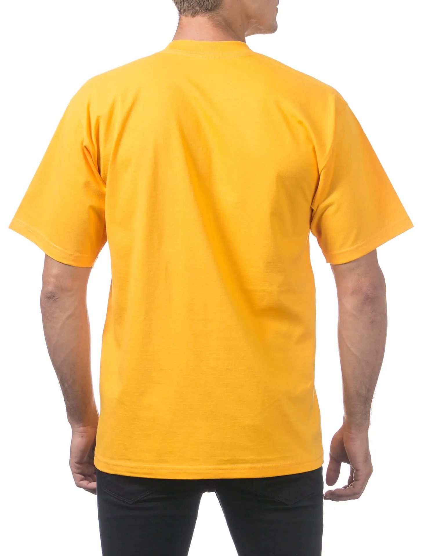 Pro Club Men's Heavyweight Short Sleeve Tee - GOLD