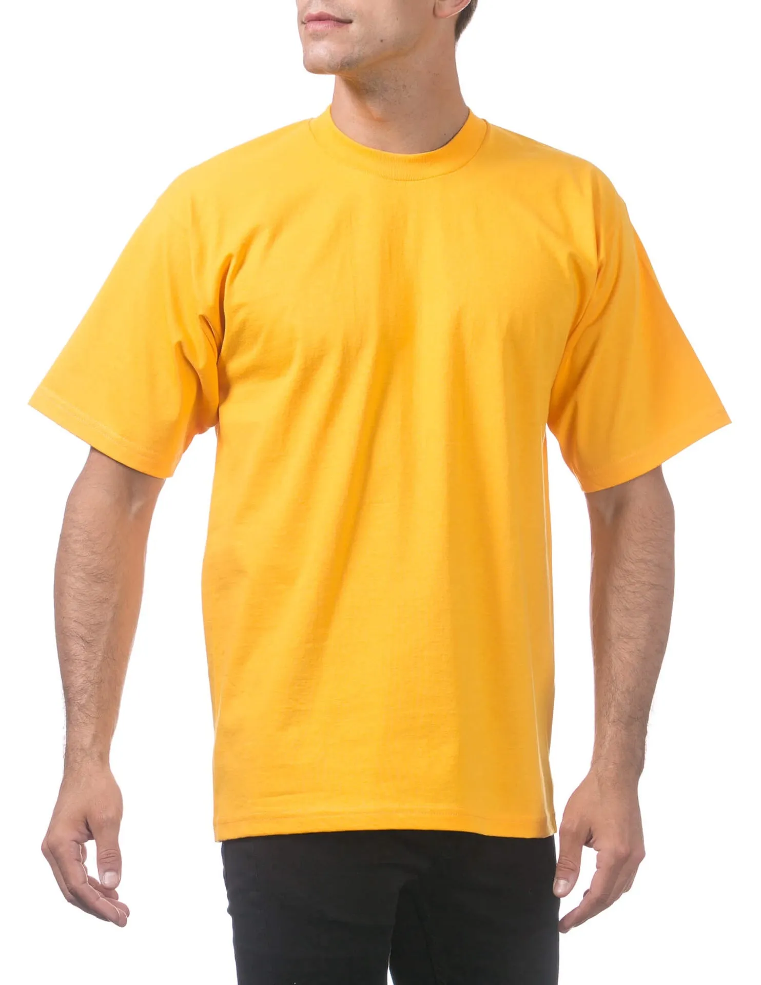 Pro Club Men's Heavyweight Short Sleeve Tee - GOLD
