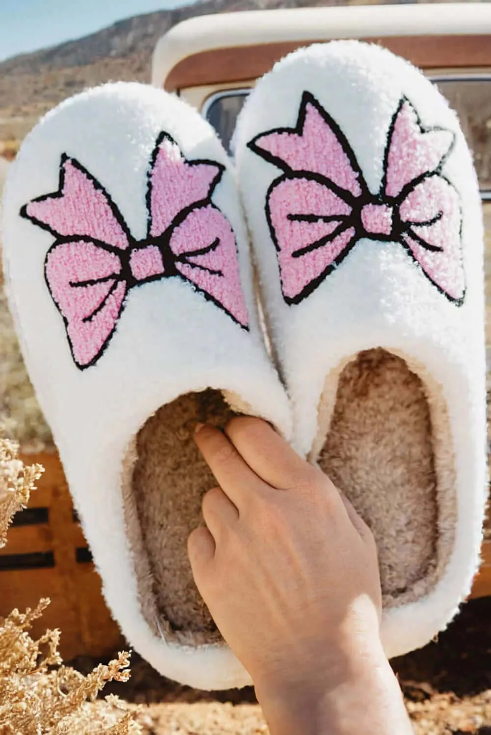 RIBBONED ROMANCE SLIPPERS