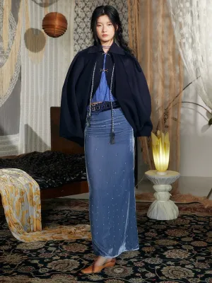 Rimless Velvet Skirt
