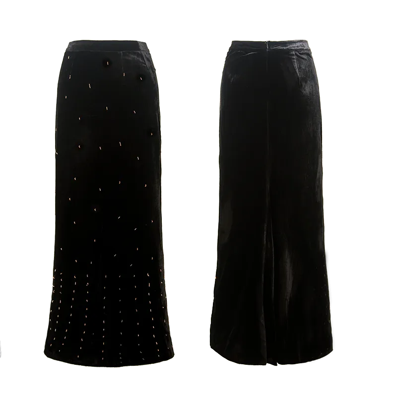 Rimless Velvet Skirt
