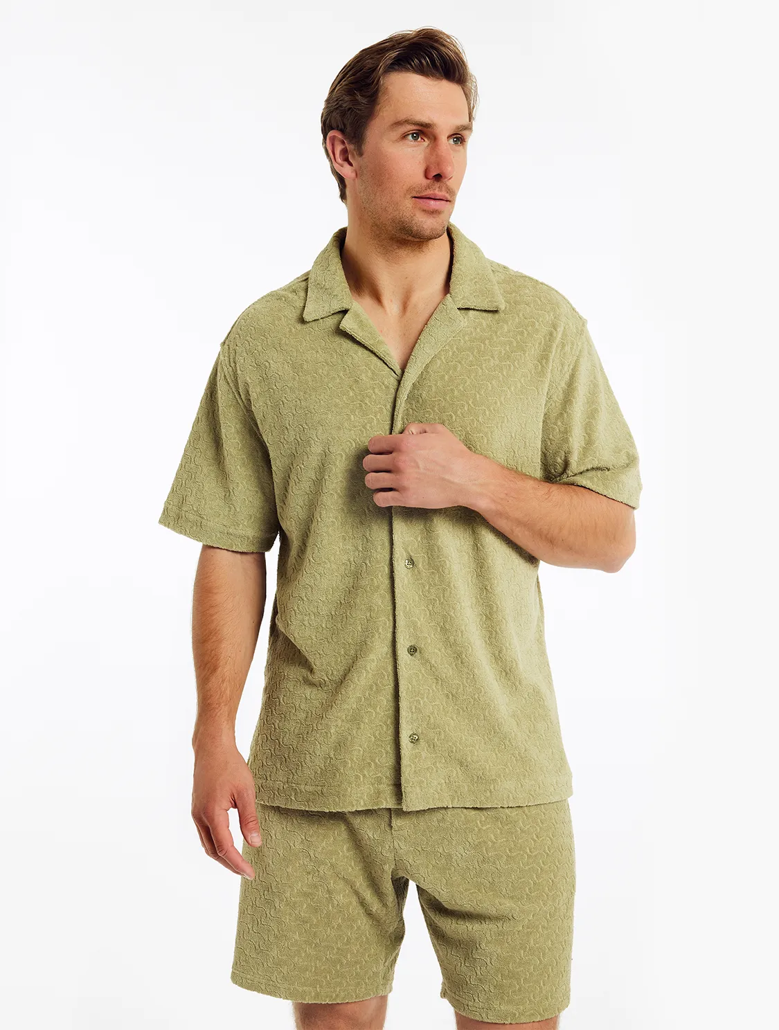 ROBERTO TERRY COTTON SHIRT