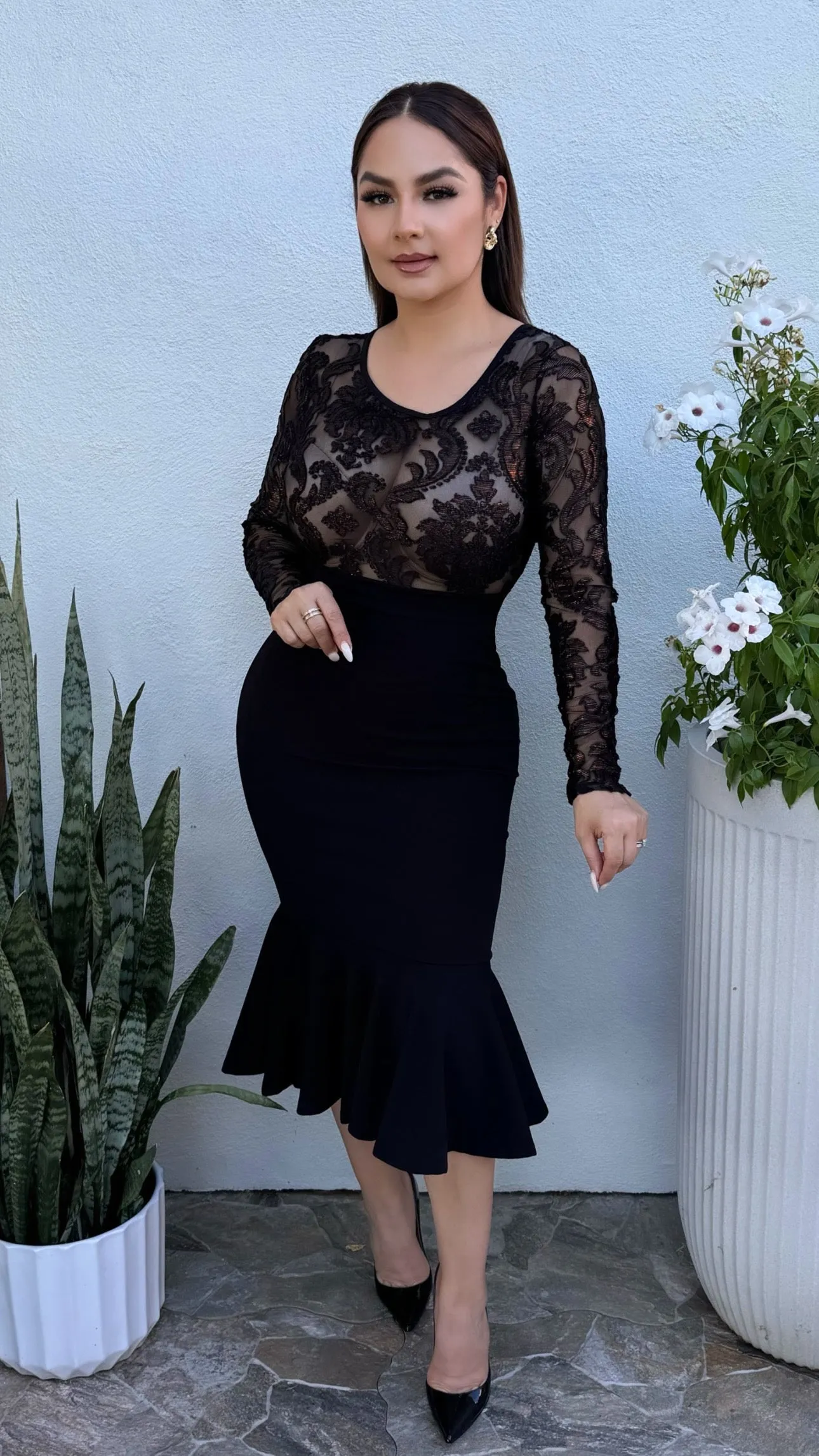 ROMA GOLD/BLACK DRESS