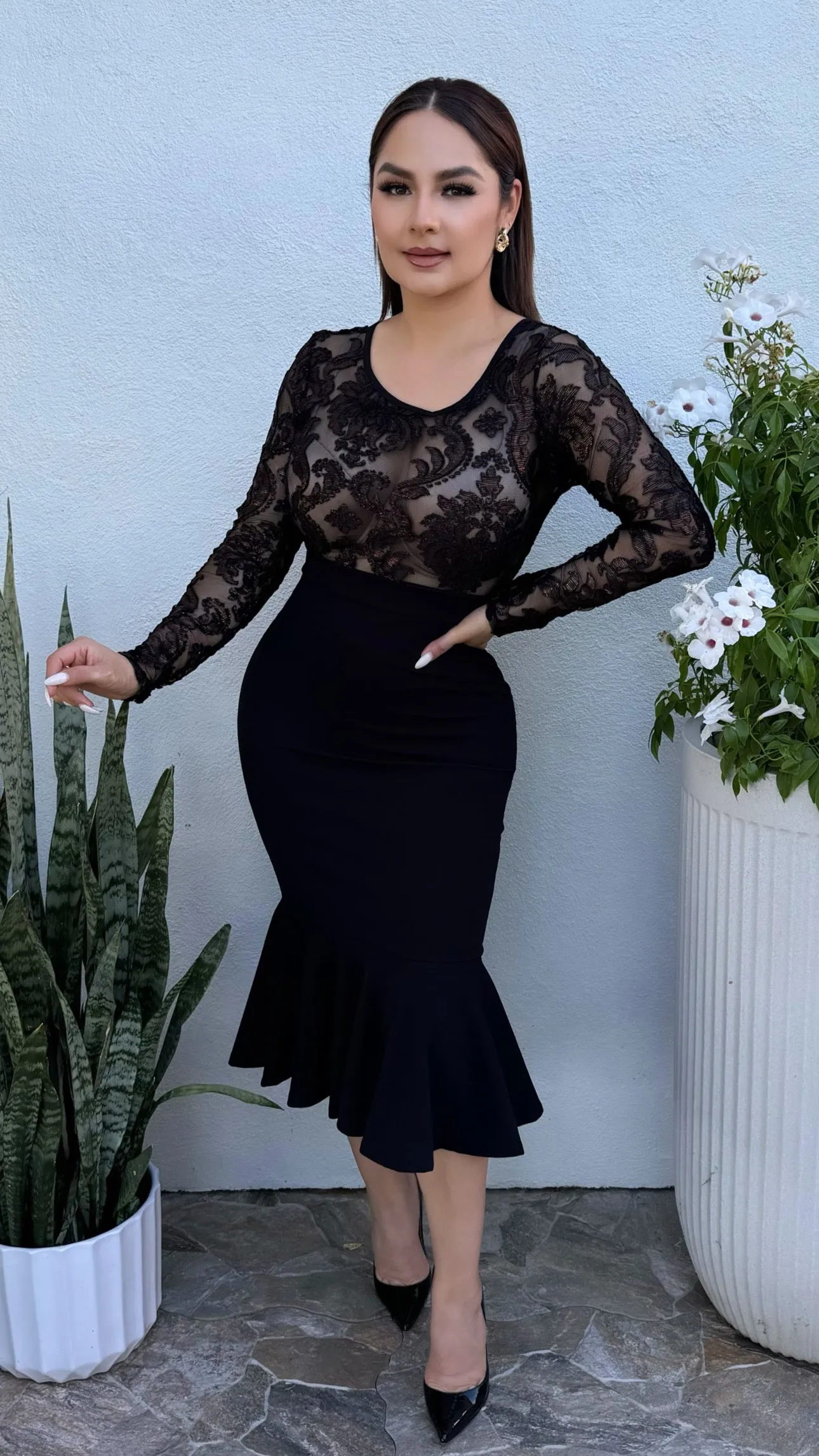 ROMA GOLD/BLACK DRESS