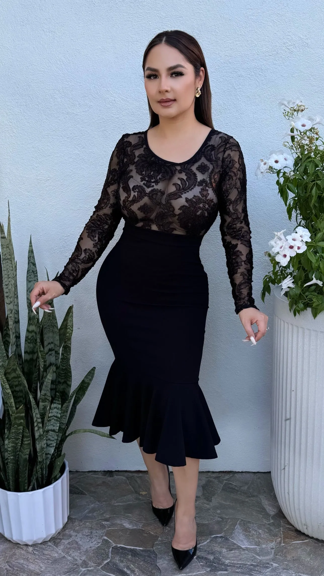 ROMA GOLD/BLACK DRESS