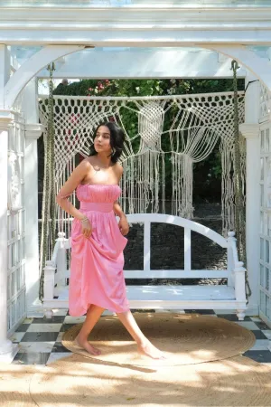 Roma Midi Pink Dress