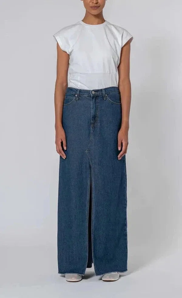 Roxanne Skirt - Soft Steele