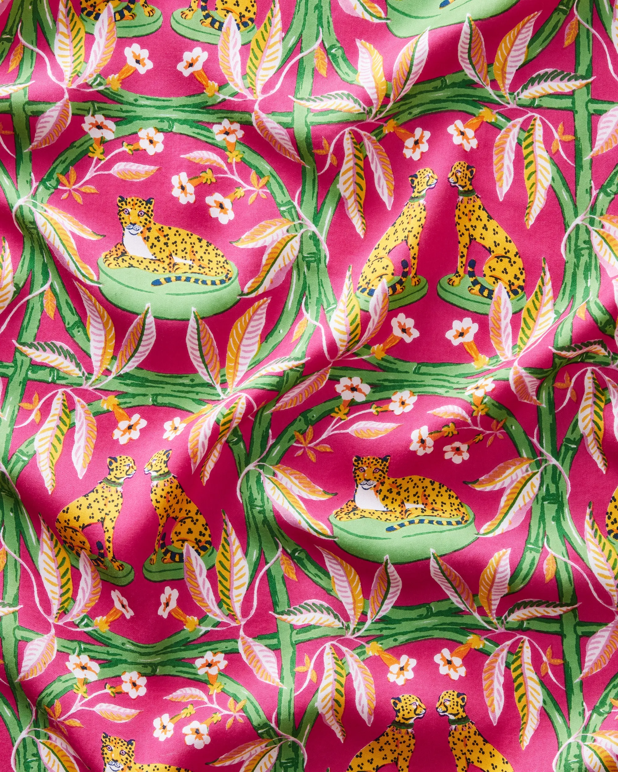 Royal Cheetah - Satin Robe - Pink Palace