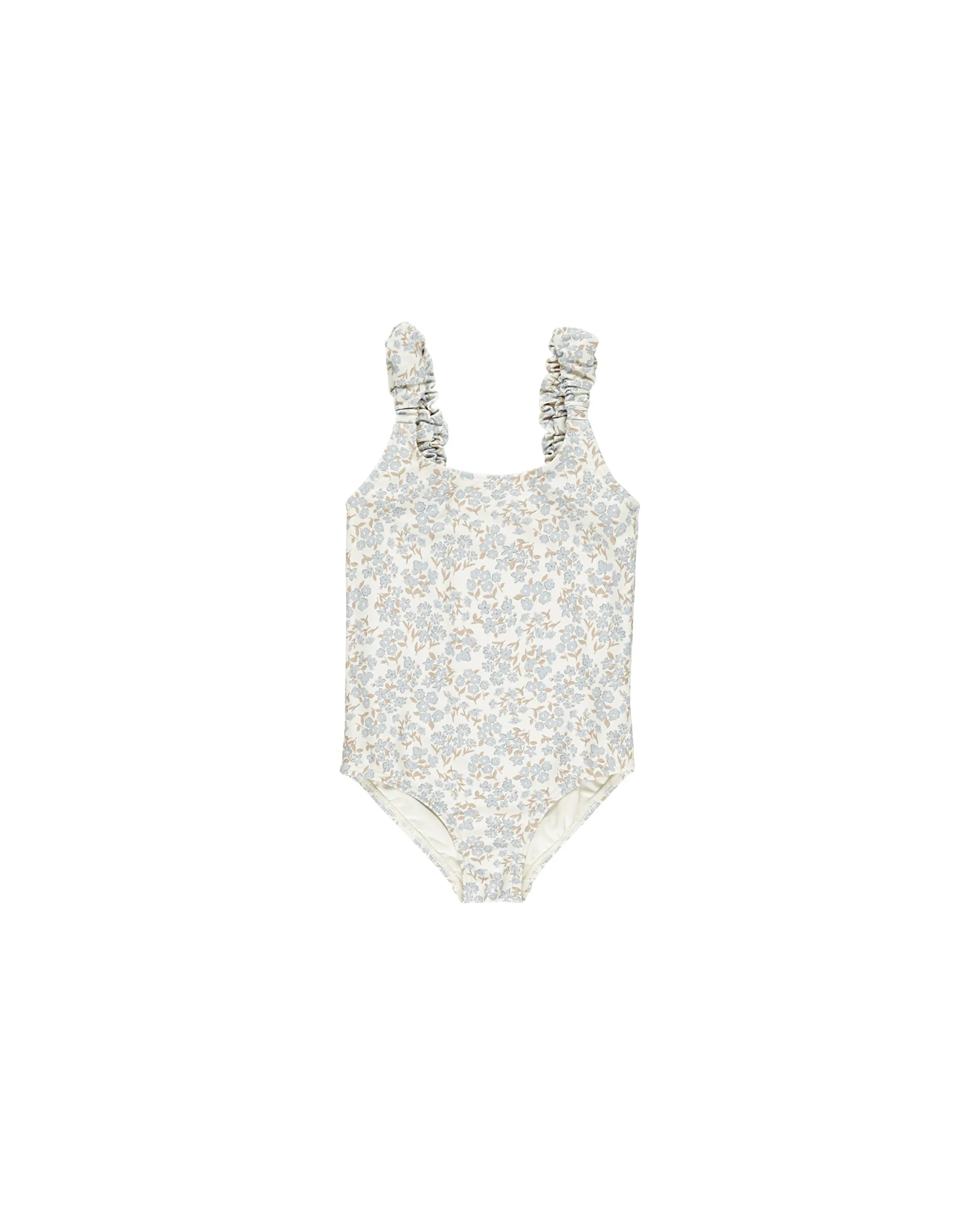 RYLEE   CRU Scrunch One-Piece || Blue Ditsy