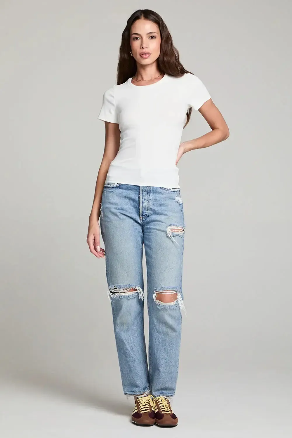 SALTWATER CREW NECK SHORT SLEEVE SLIM TEE