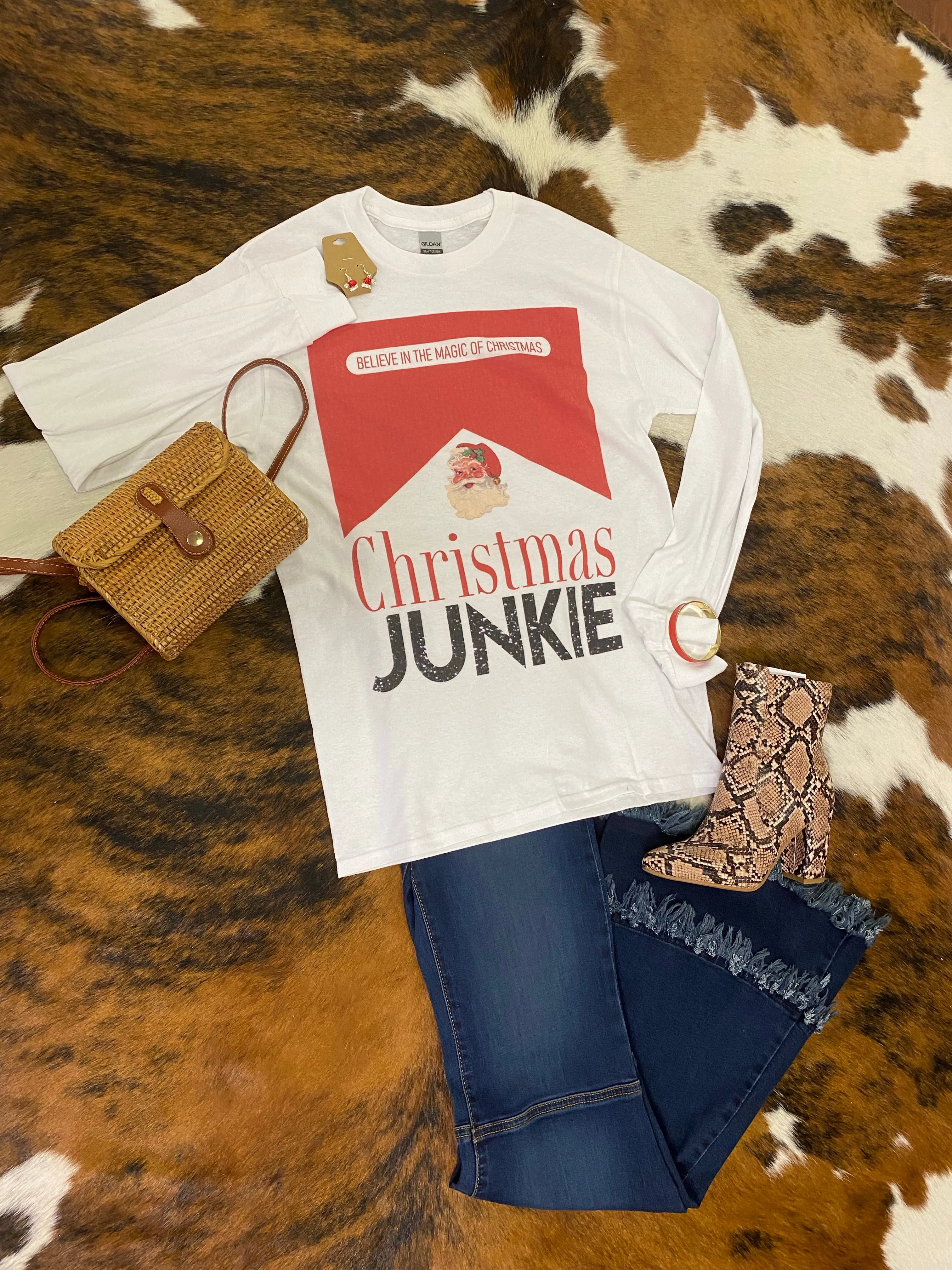 Santa Junkie Tee (Long Sleeve)