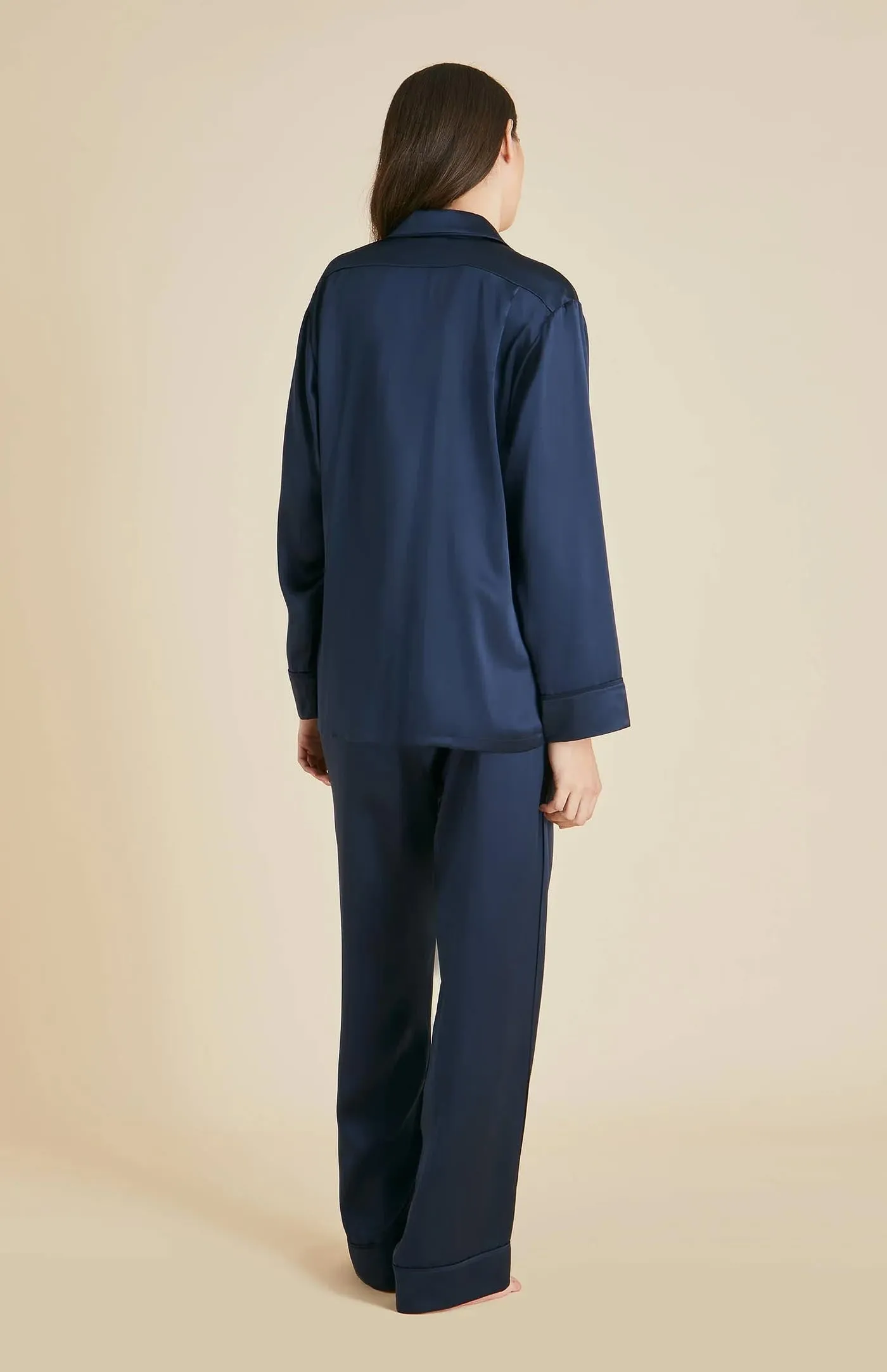 Sapphire Slumber | Blue Satin Loungewear Set