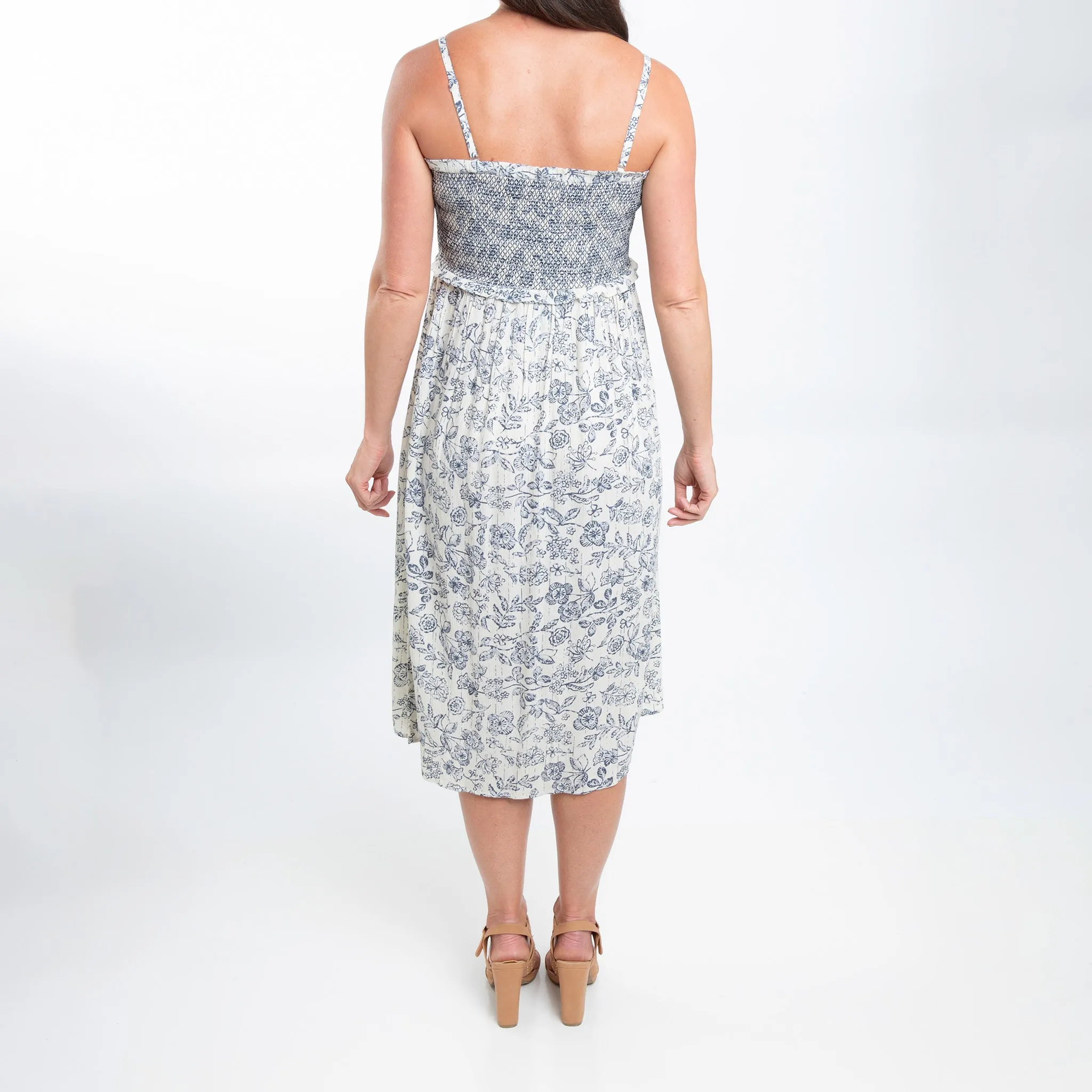 Sarai Smocked Midi Dress