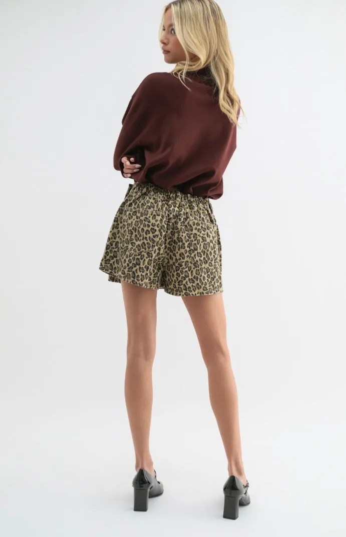 Sasha Leopard Mini Skort