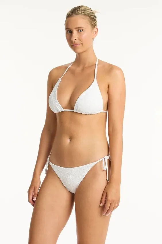 SEA LEVEL- WOMEN'S INTERLACE TIE SIDE SWIM BOTTOM