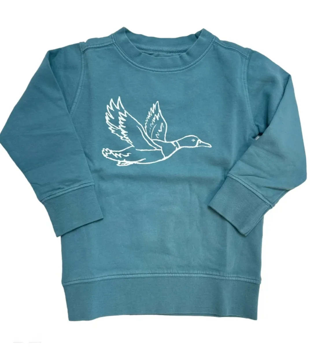 Seafoam Mallard Duck Sweatshirt
