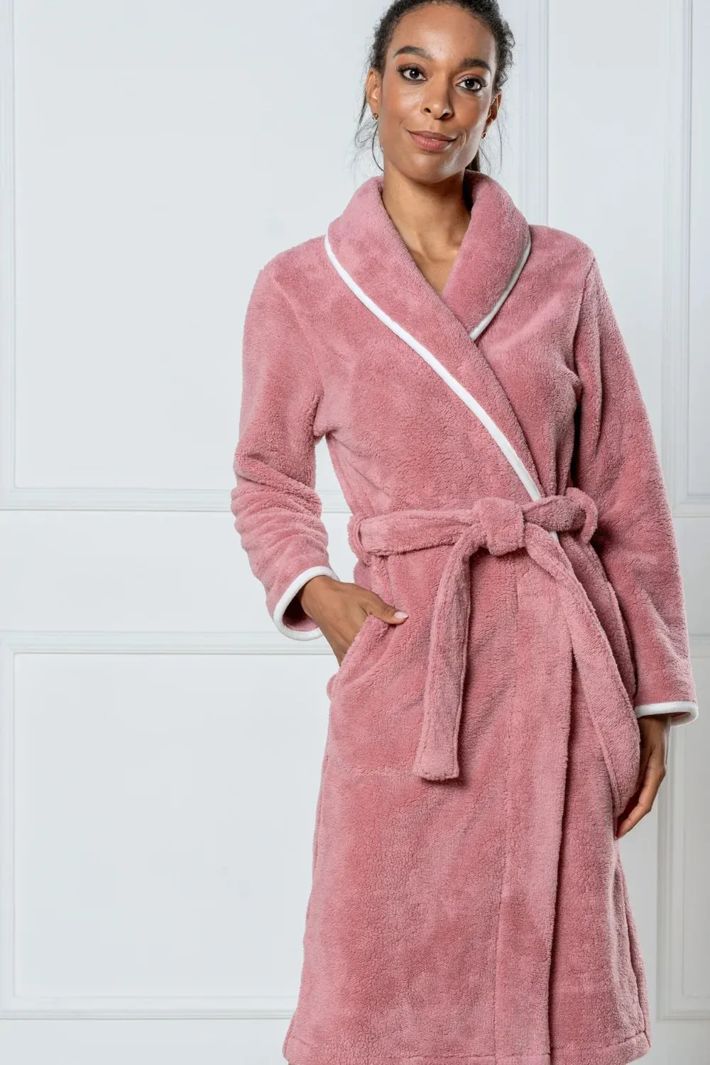 Shawl Collar Wellsoft Women Bathrobes