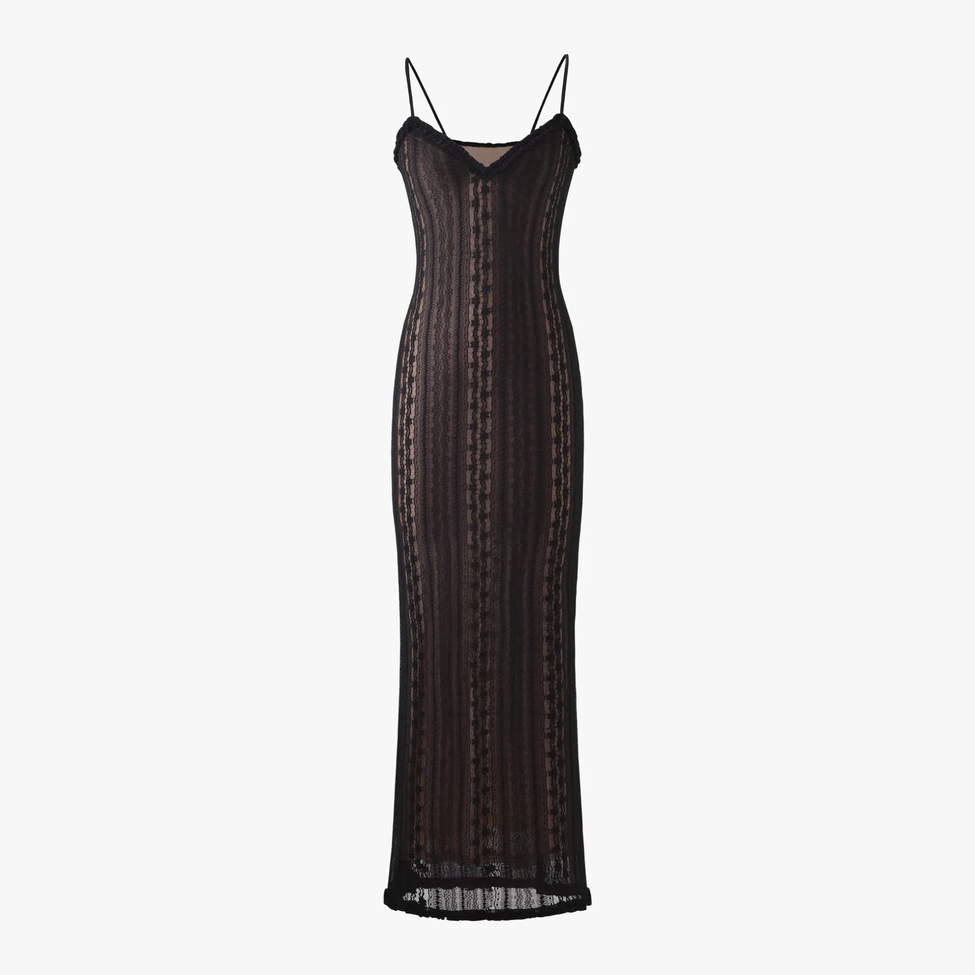 Sheer Elegance Dress with Bolero Set