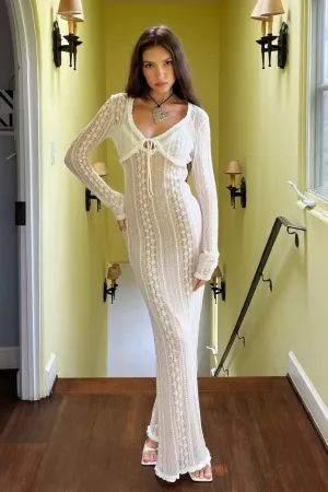 Sheer Elegance Dress with Bolero Set