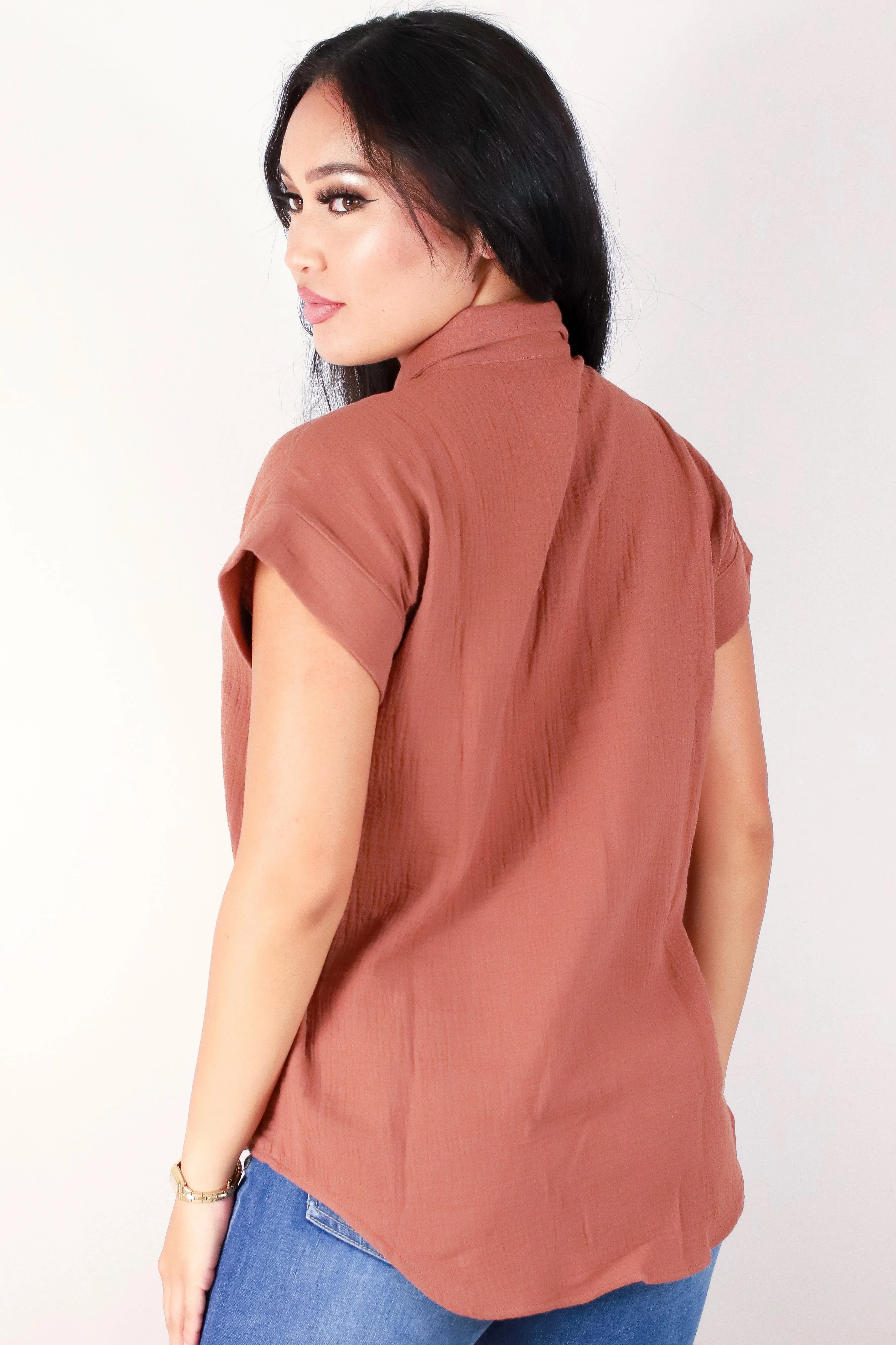 SHORT SLEEVE BLOUSE