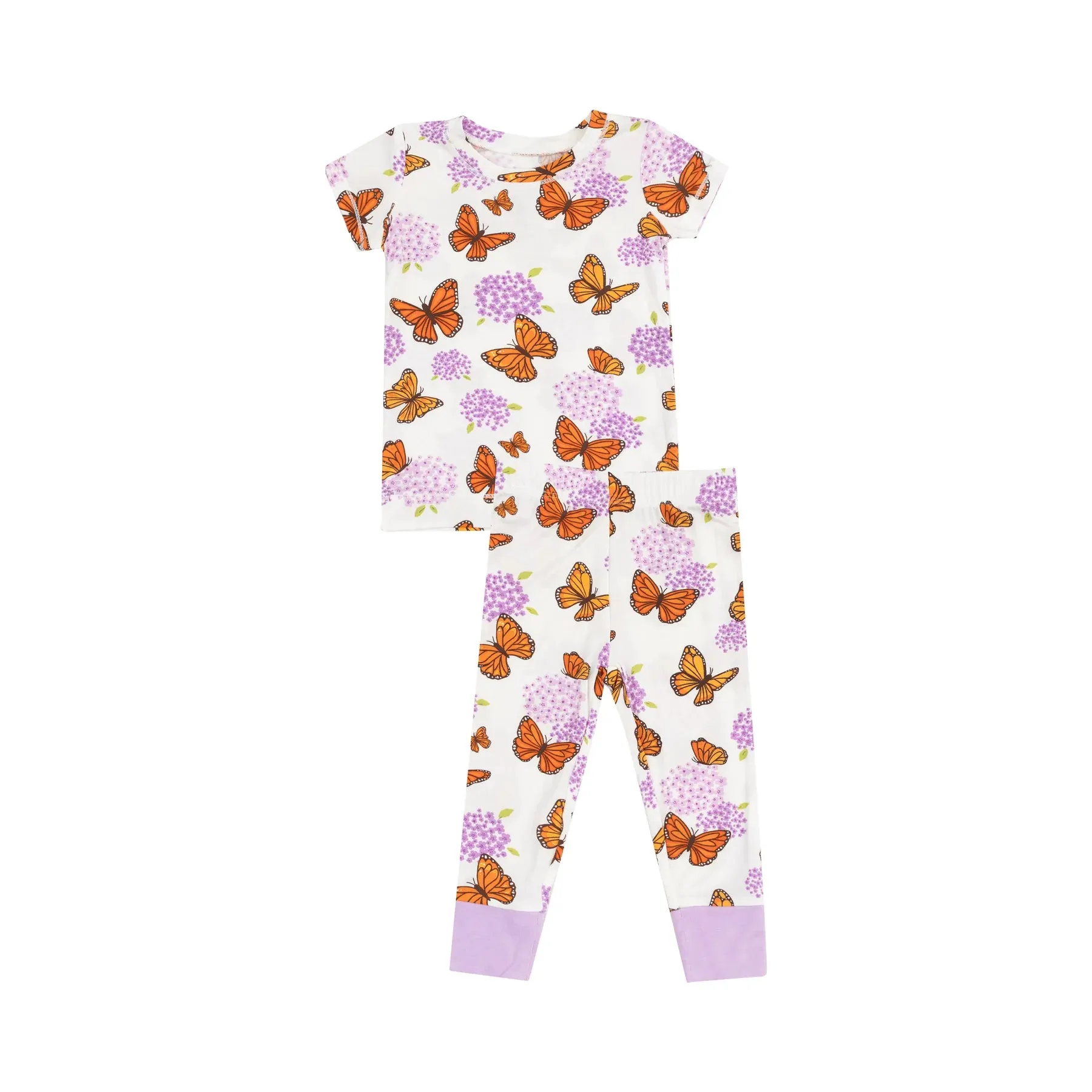 Short Sleeve Loungewear Set Monarchs & Milkweed