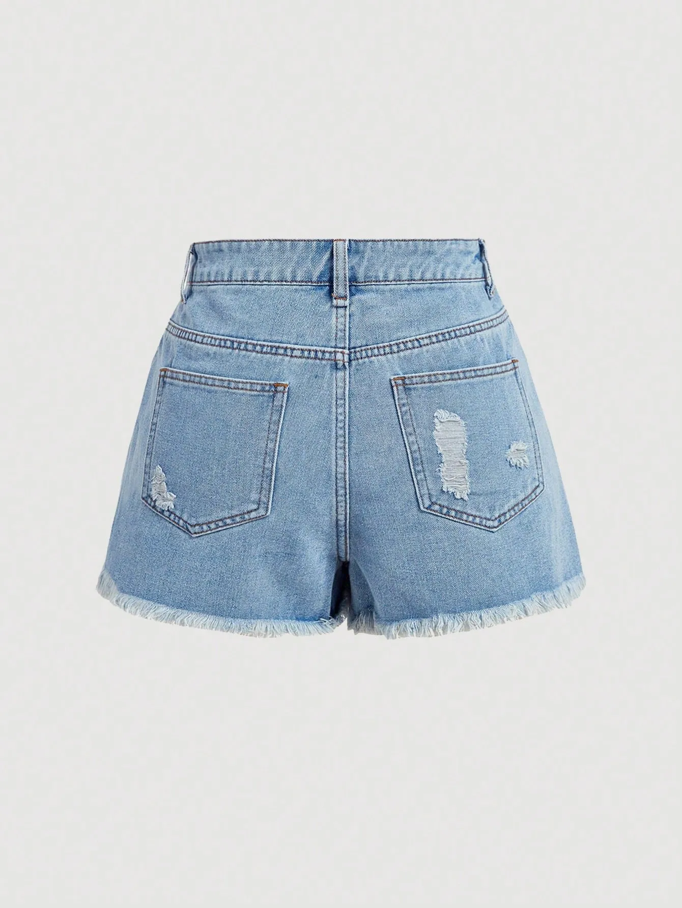 Shorts de mezclilla desgastados para mujer  CR