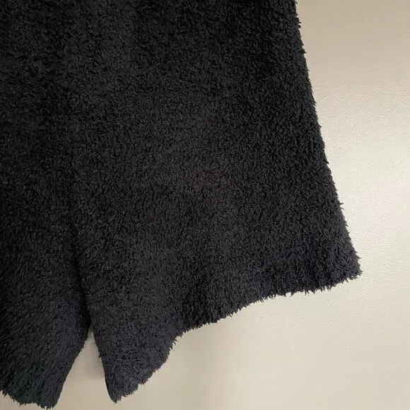 SKIMS Cozy Knit Shorts Size 2X Size 3X Black Soft Comfortable Casual Fleece Warm