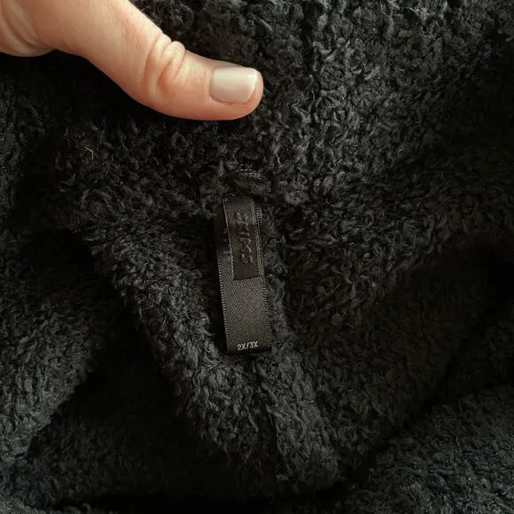 SKIMS Cozy Knit Shorts Size 2X Size 3X Black Soft Comfortable Casual Fleece Warm