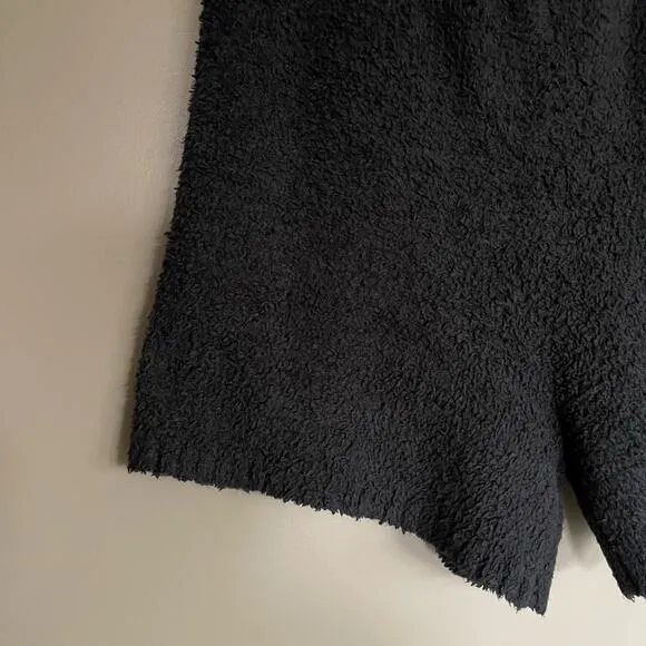 SKIMS Cozy Knit Shorts Size 2X Size 3X Black Soft Comfortable Casual Fleece Warm