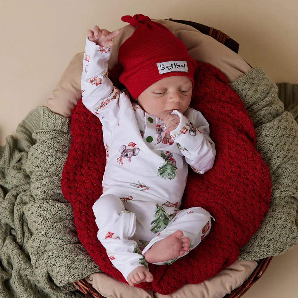 Snuggle Hunny Christmas Organic Growsuit - Kangas & Koalas