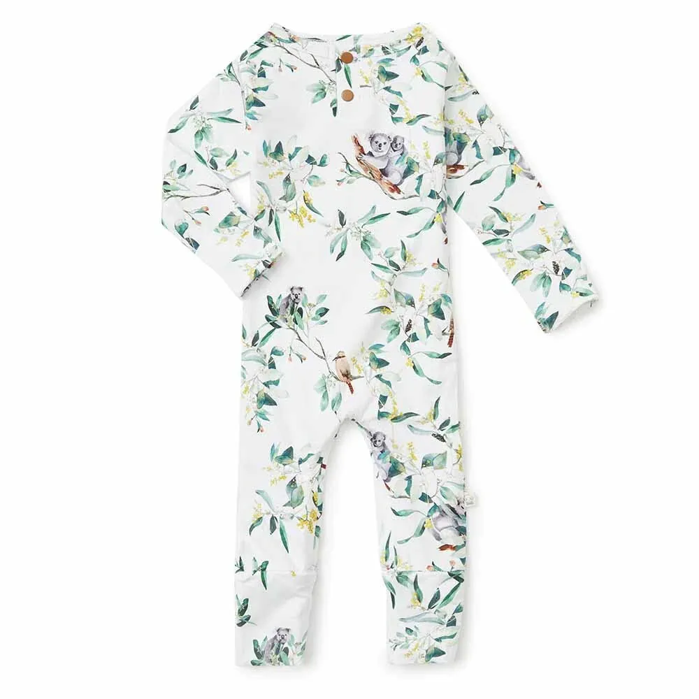 Snuggle Hunny Growsuit - Eucalypt