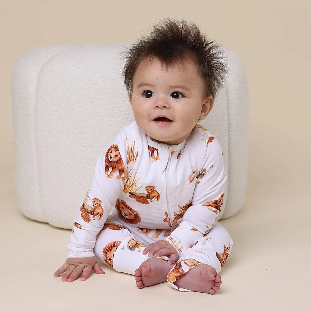 Snuggle Hunny - Lion Organic Snugglesuit Convertible Romper