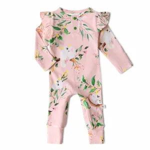 Snuggle Hunny Organic Growsuit - Cockatoo