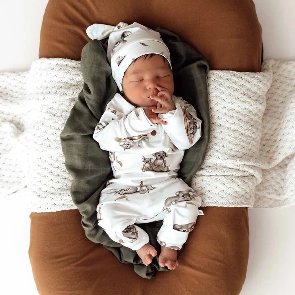 Snuggle Hunny Organic Growsuit - Koala