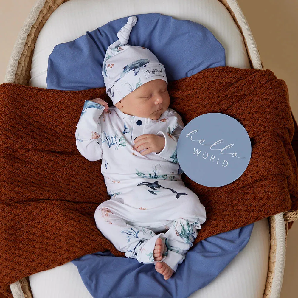 Snuggle Hunny Organic Growsuit - Ocean