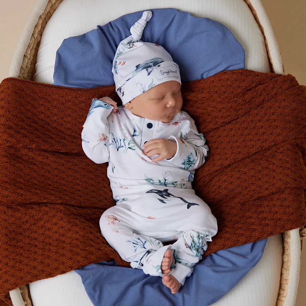 Snuggle Hunny Organic Growsuit - Ocean