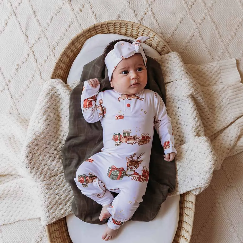 Snuggle Hunny Organic Growsuit - Reindeer