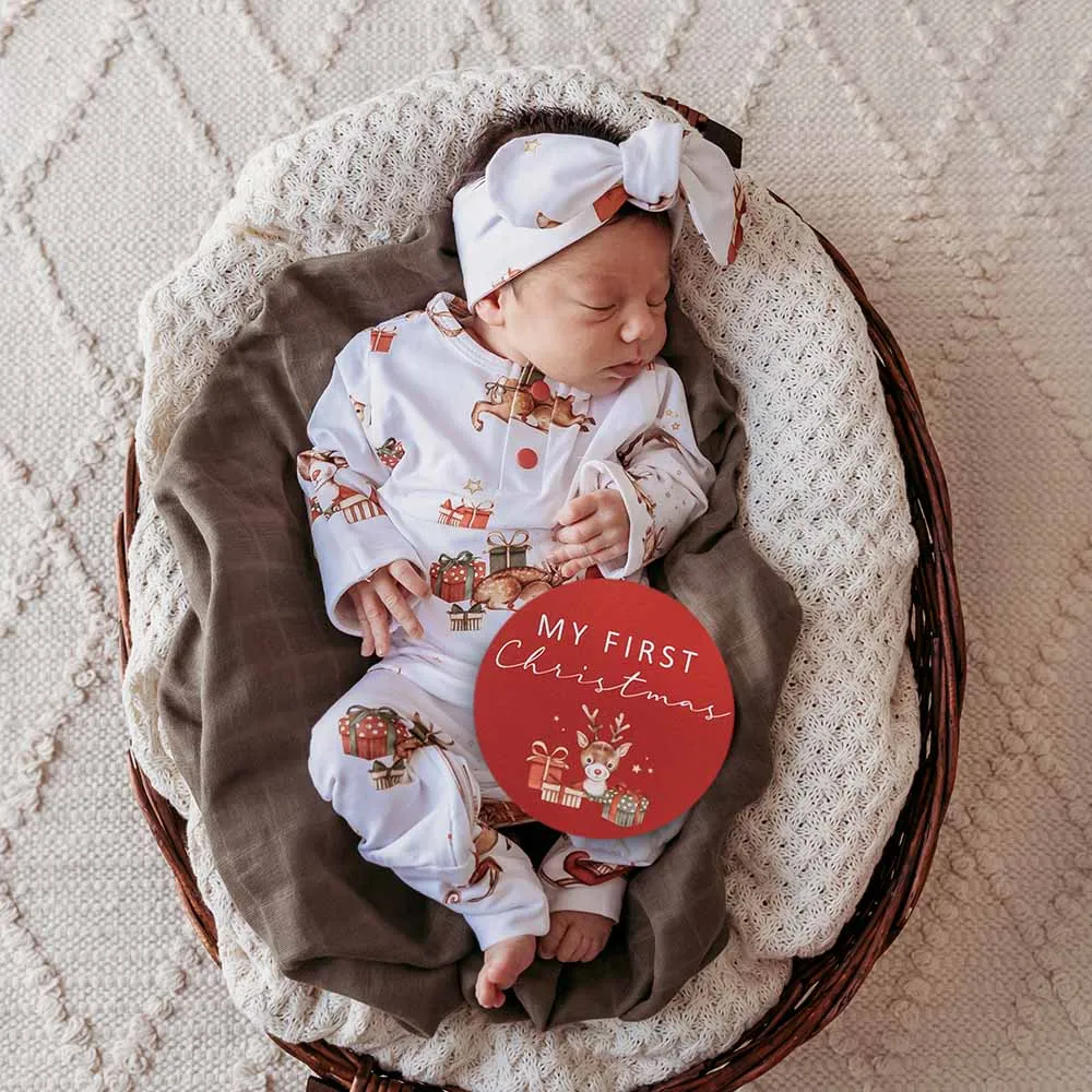 Snuggle Hunny Organic Growsuit - Reindeer