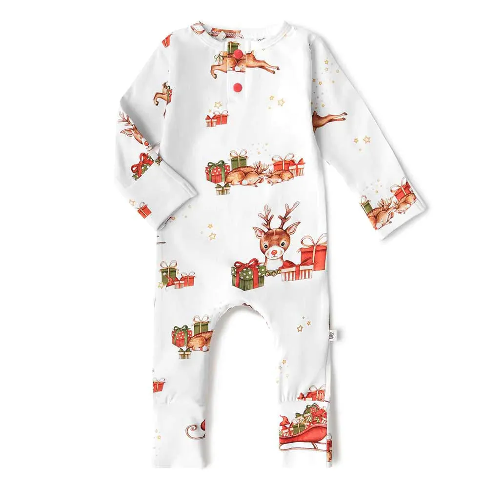 Snuggle Hunny Organic Growsuit - Reindeer
