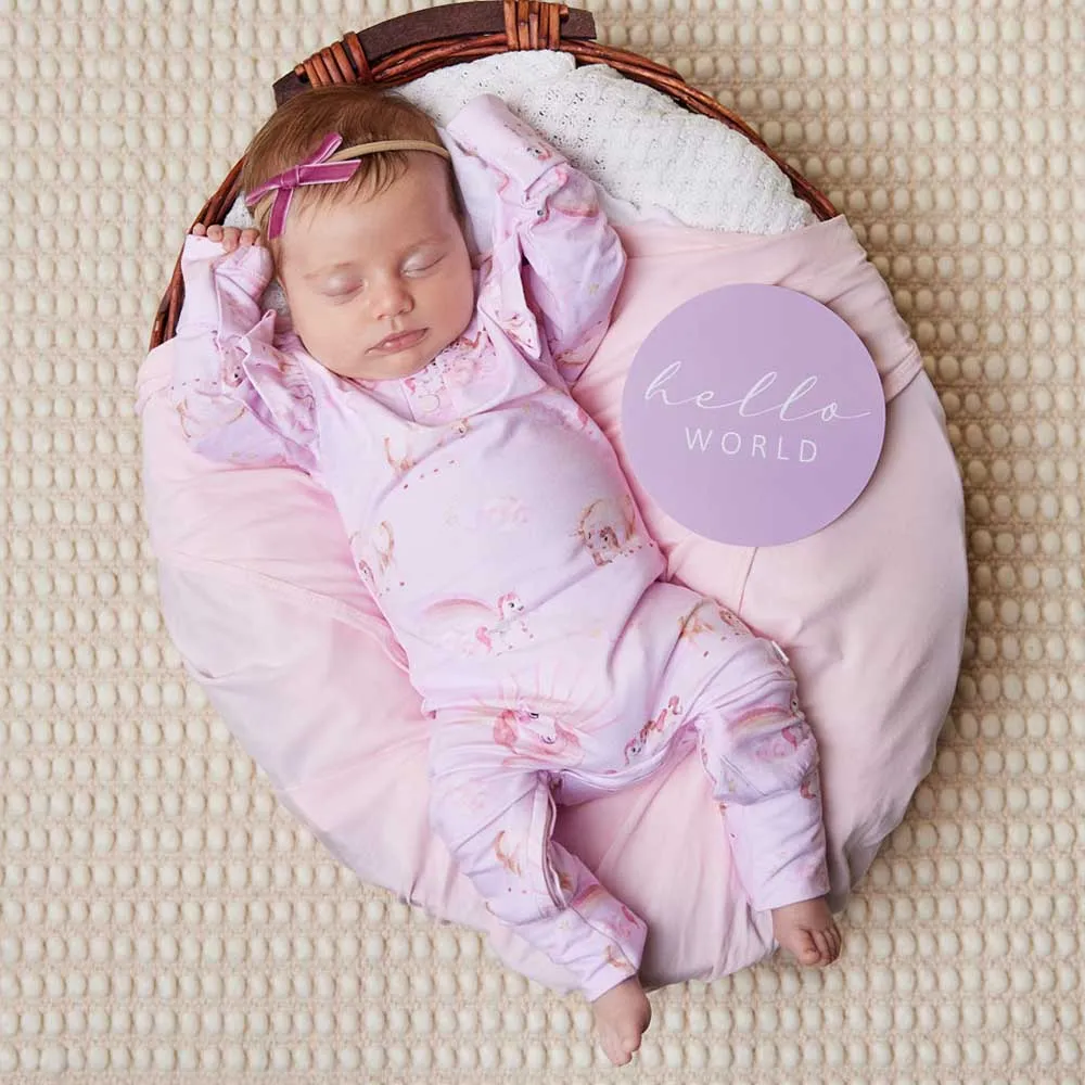 Snuggle Hunny Organic Growsuit - Unicorn