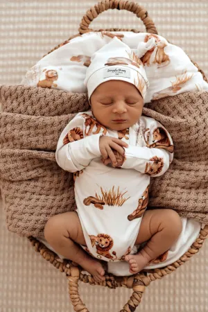 Snuggle Hunny Organic Long Sleeve Bodysuit - Lion