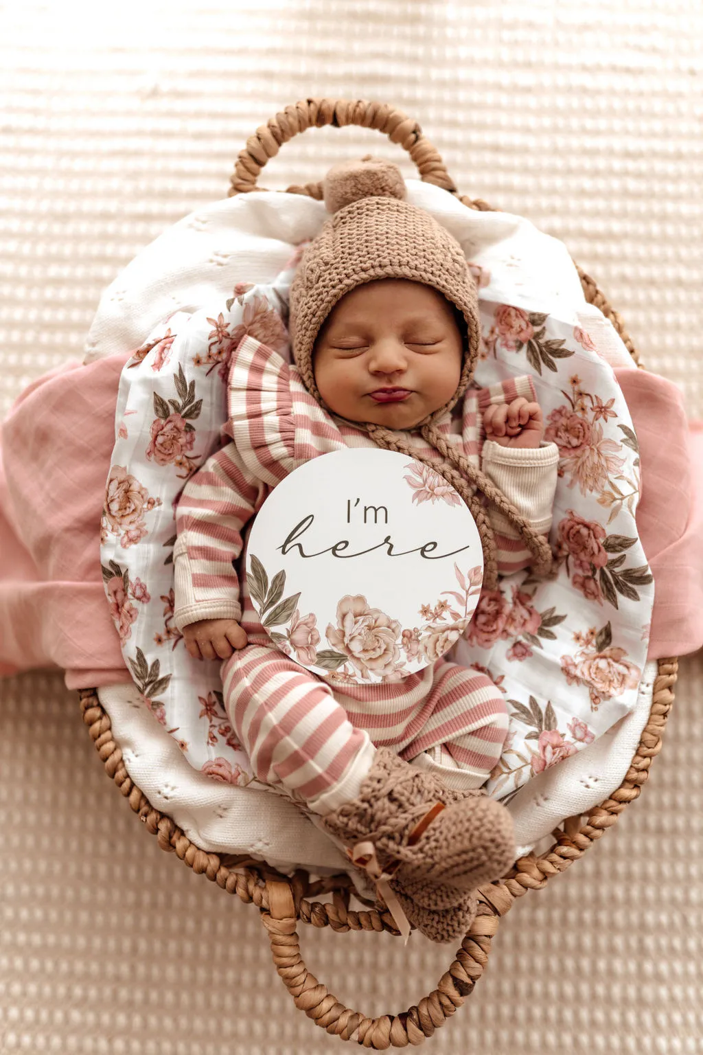 Snuggle Hunny Organic Ribbed Growsuit - Rose Stripe