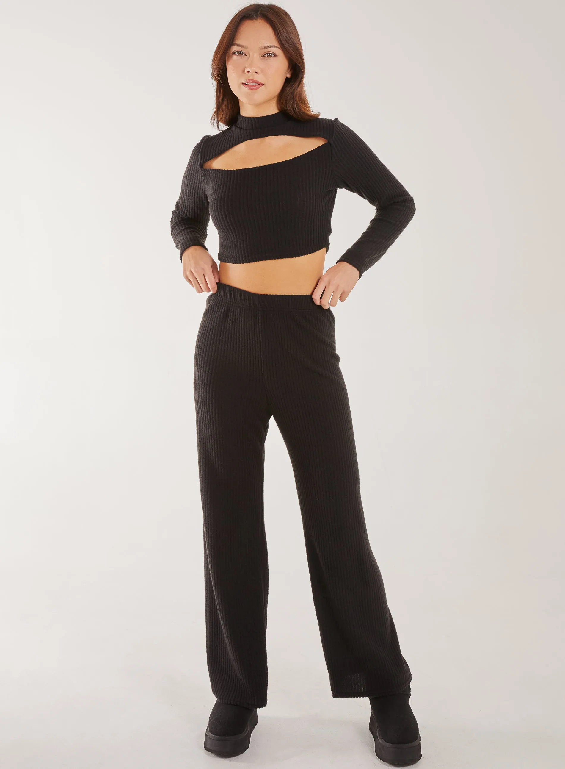 Soft Brushed Letterbox Long Sleeve Top