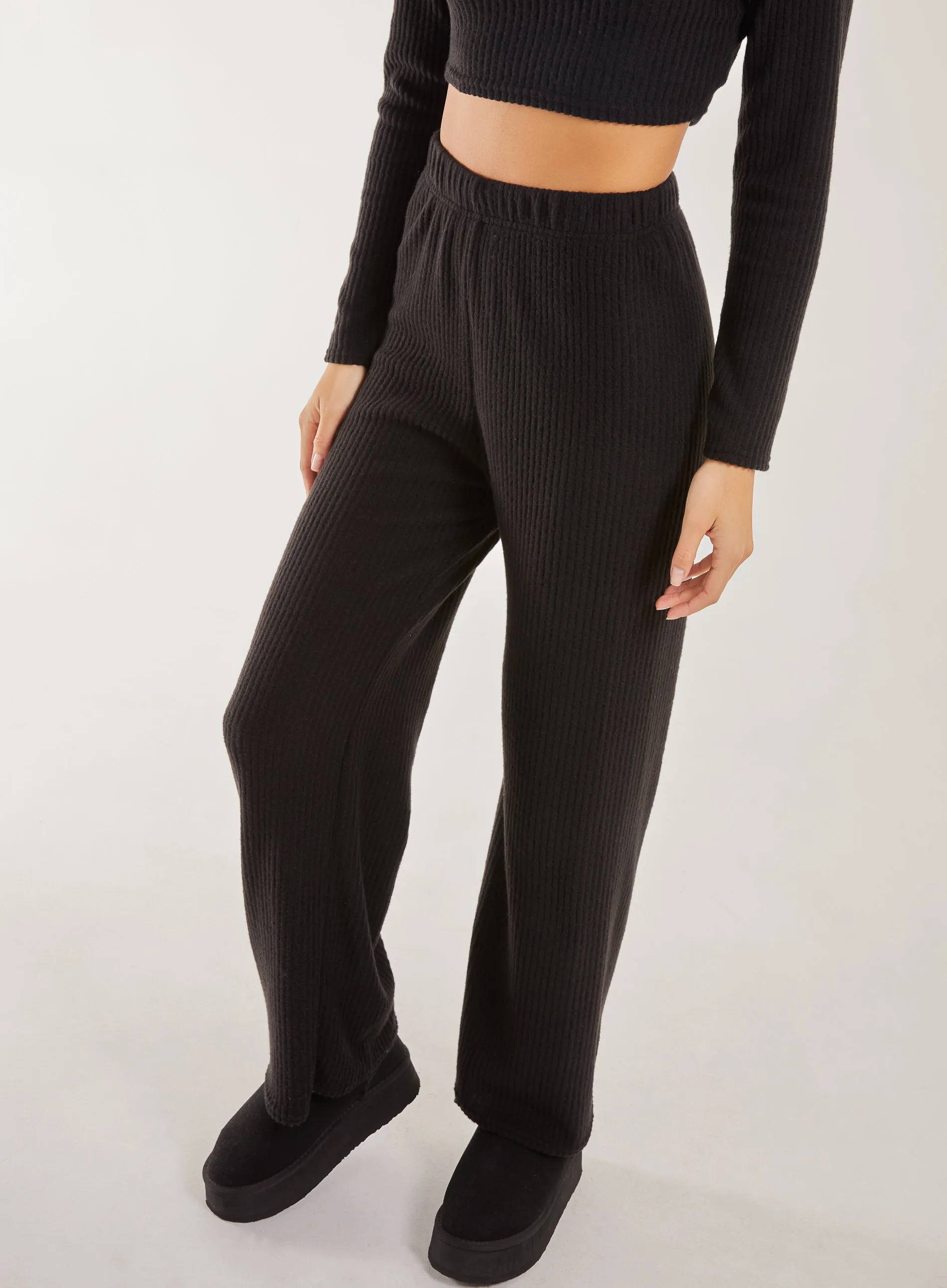 Soft Brushed Rib Flares