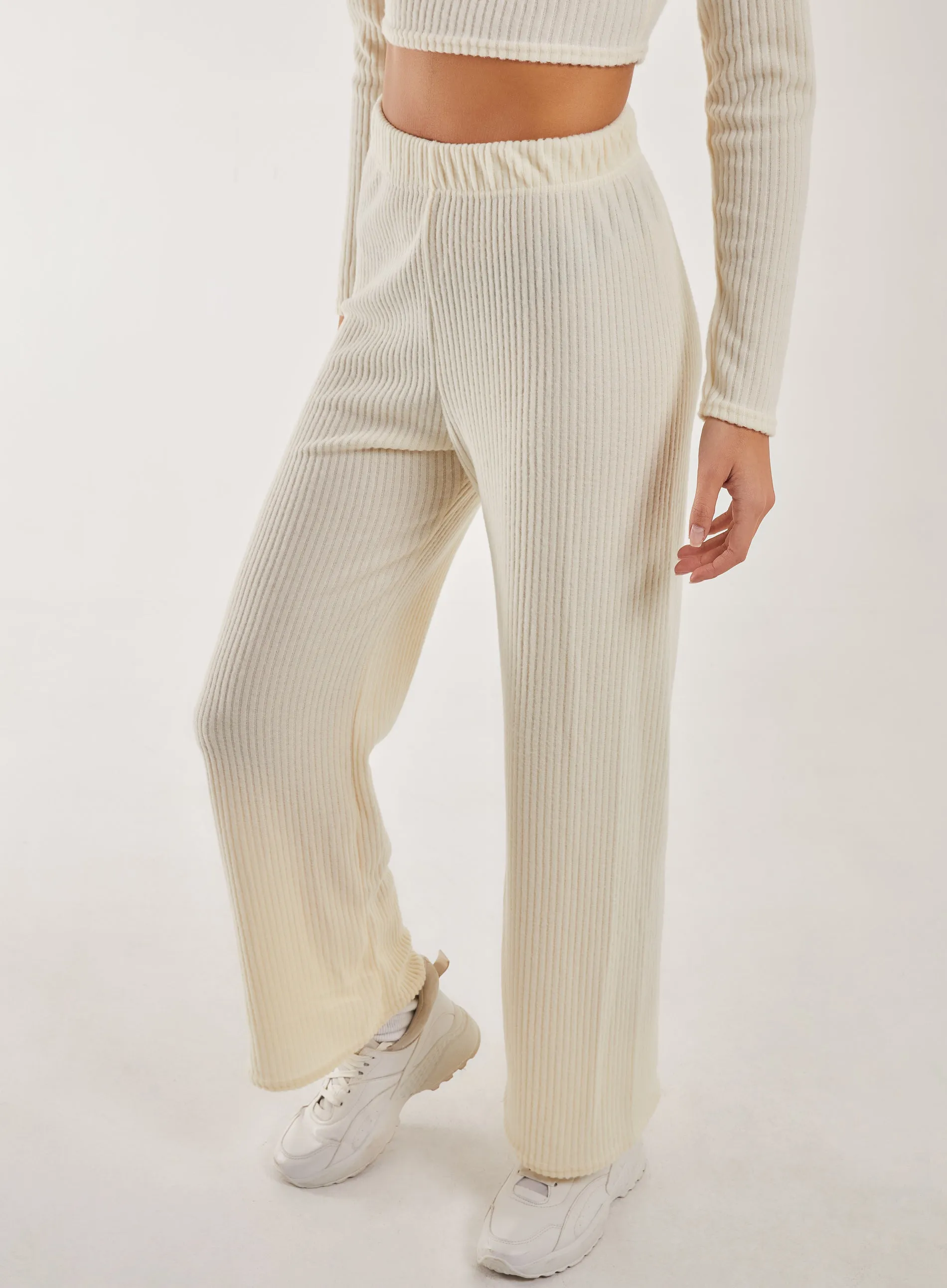 Soft Brushed Rib Flares