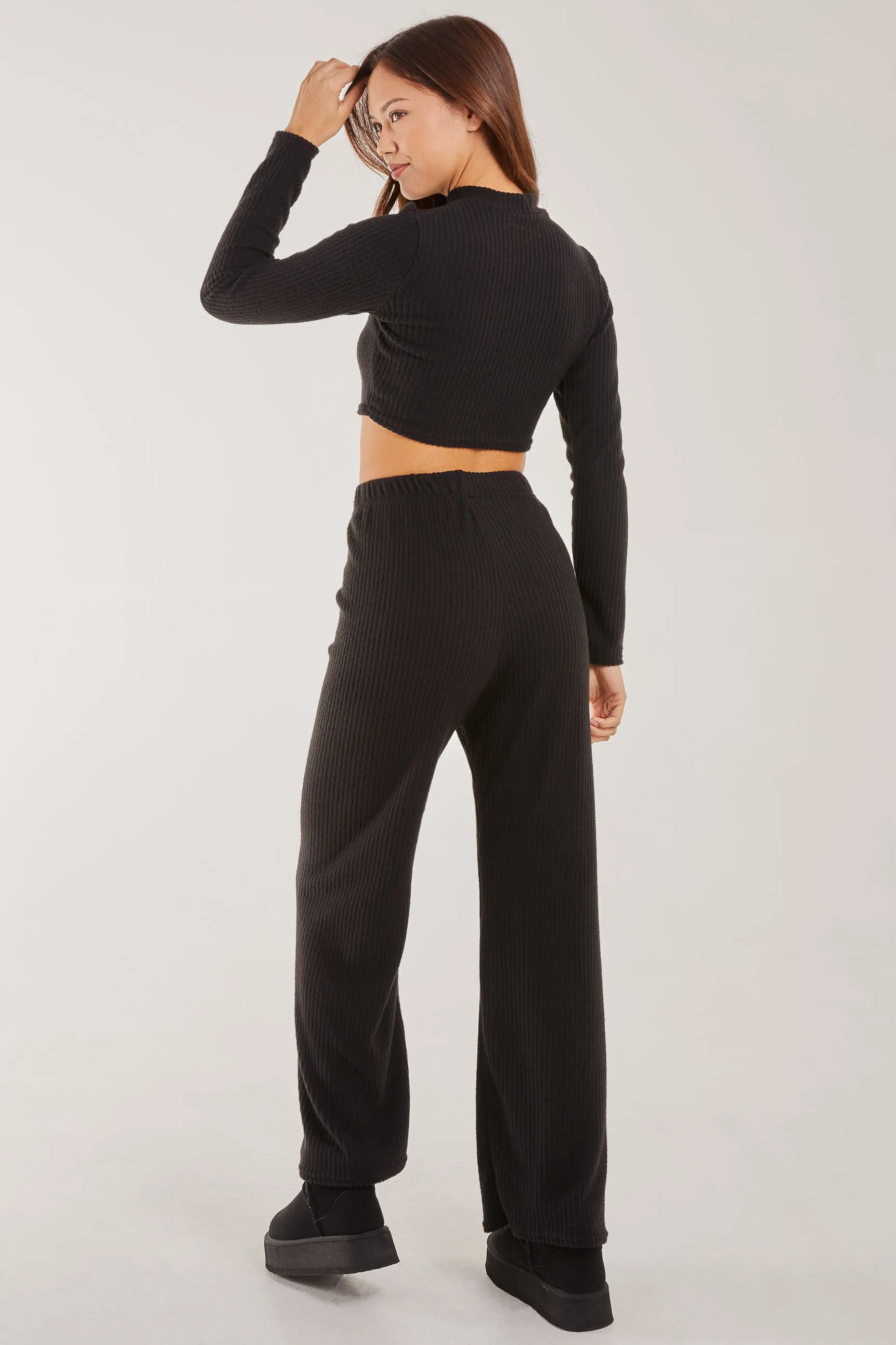 Soft Brushed Rib Flares