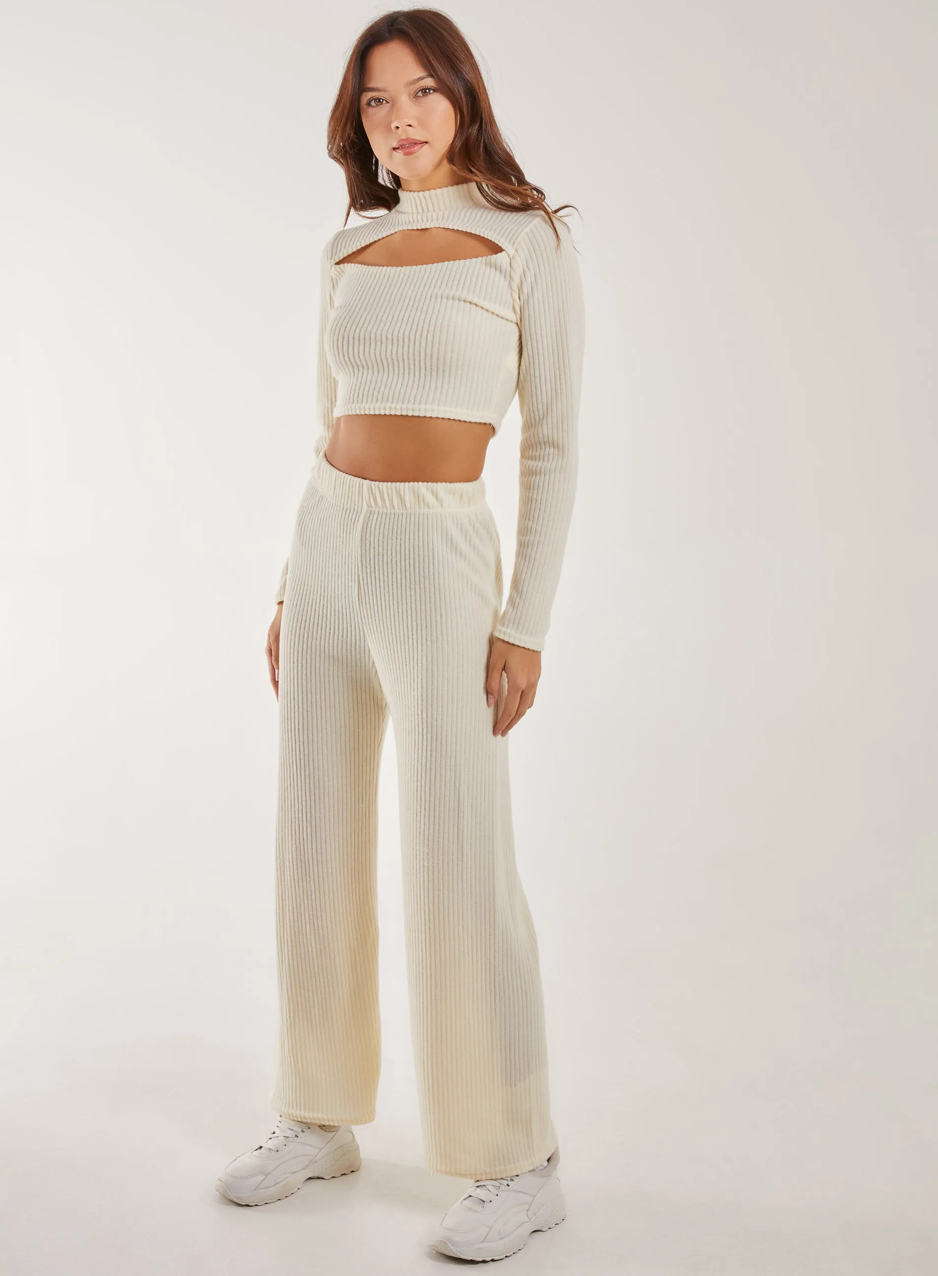 Soft Brushed Rib Flares