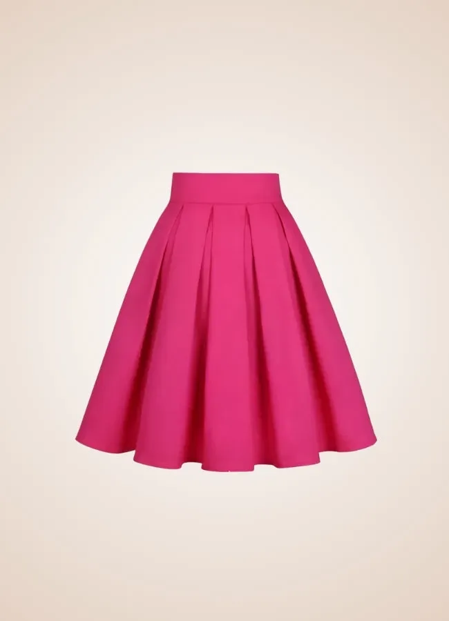Solid Color Ribbon Mini Skirt