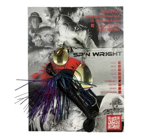 Spin Wright 3/8oz Spinnerbaits Double Colorado with 3" Paddle Tail