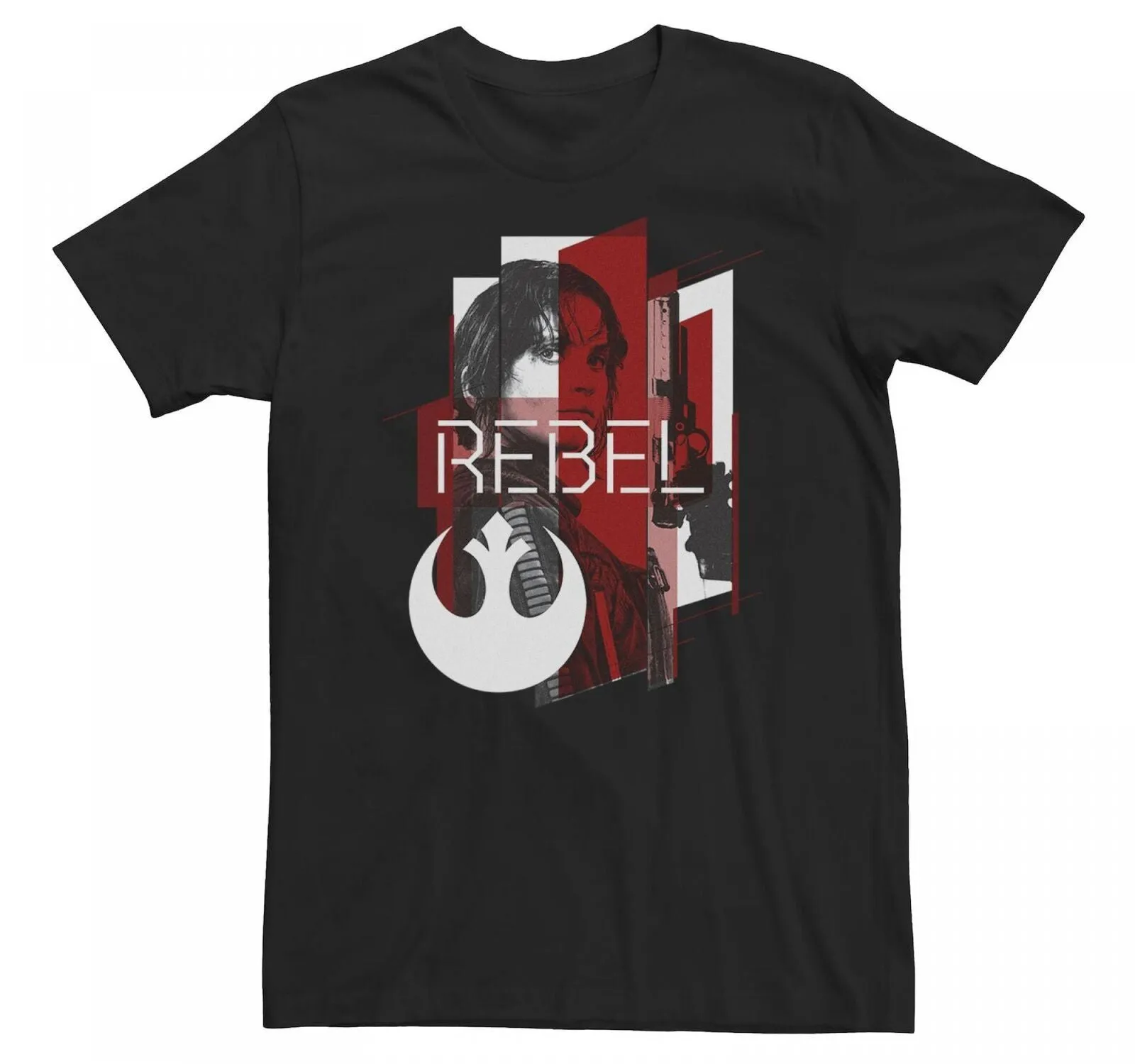 Star Wars Rogue One Mens Tops Short Sleeve Tee Shirt Black L Tall